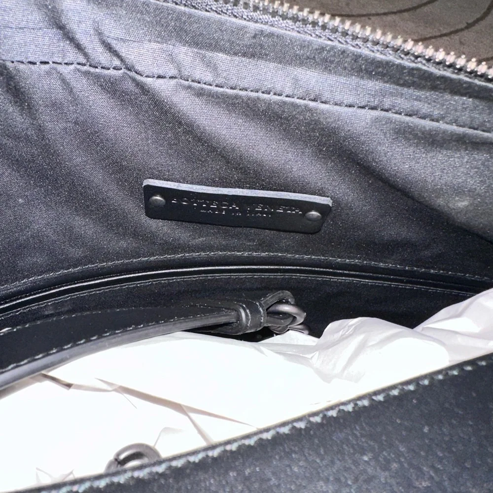 Bottega Veneta Intrecciato Leather Briefcase in Black